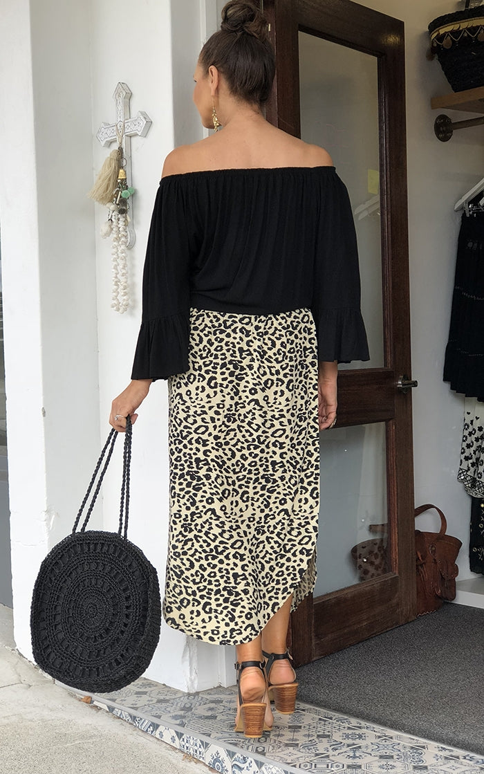Alexa Leopard Skirt