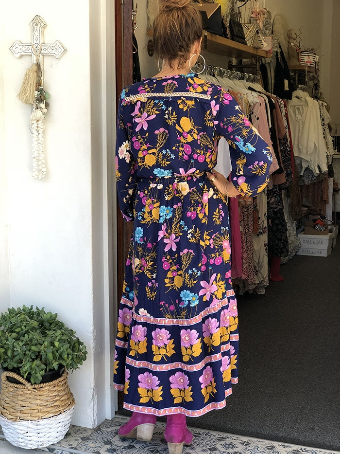 Orla Maxi Dress - Navy Floral