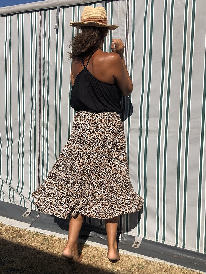 Long leopard skirt zara sale