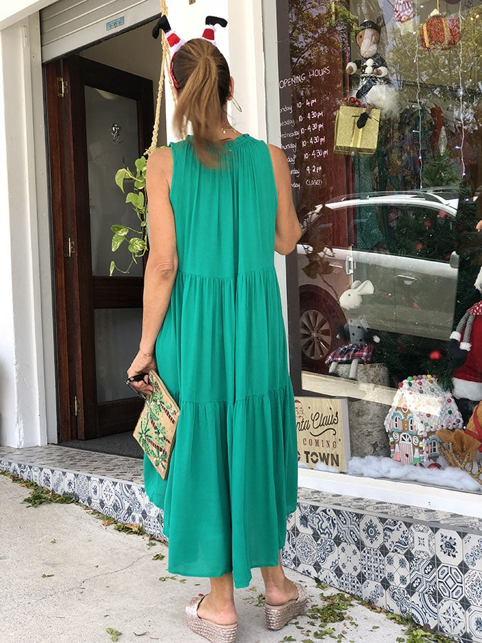 Chelsie Dress - Emerald