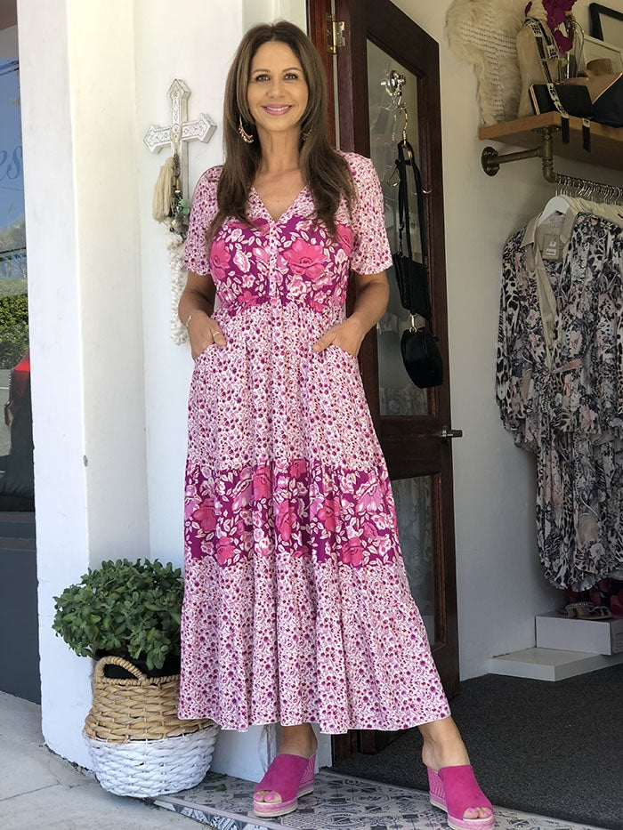 Mystical Maxi - Pink and Purple Floral