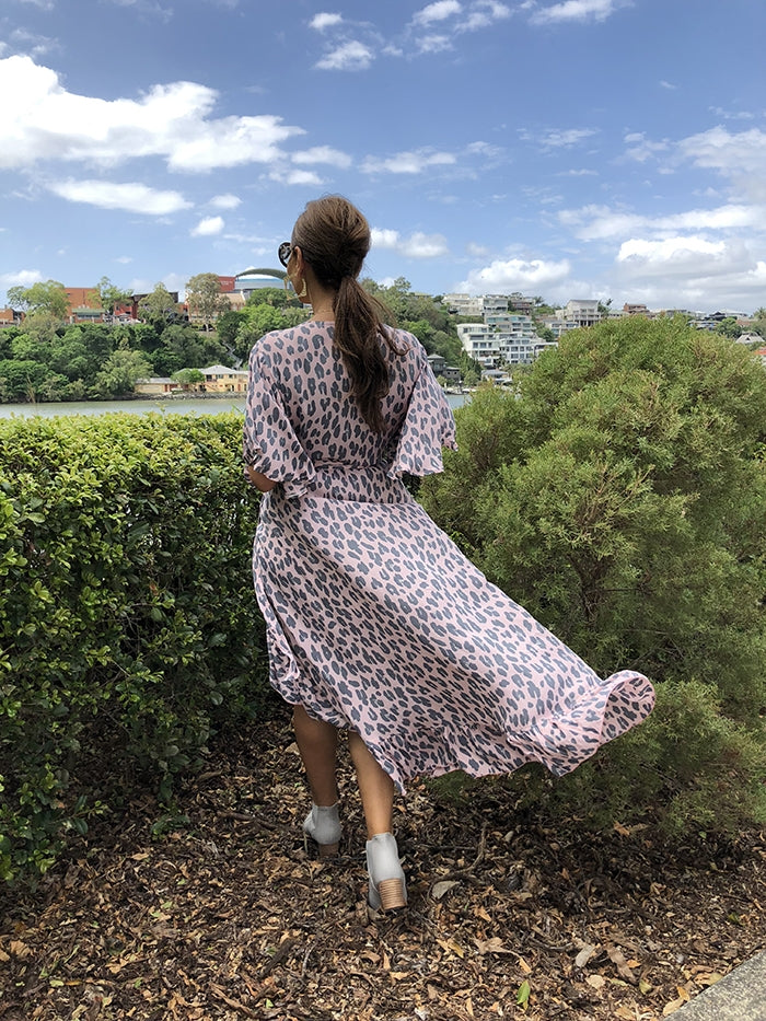 Pink Shay Wrap Dress