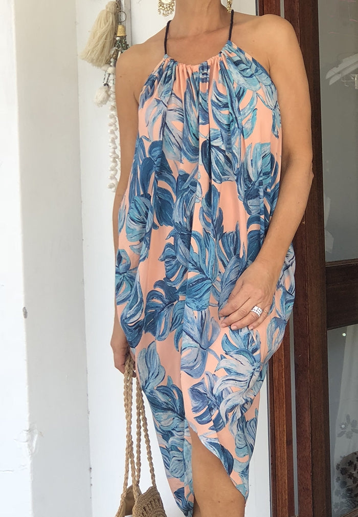 Aqua Palm Molokai Dress