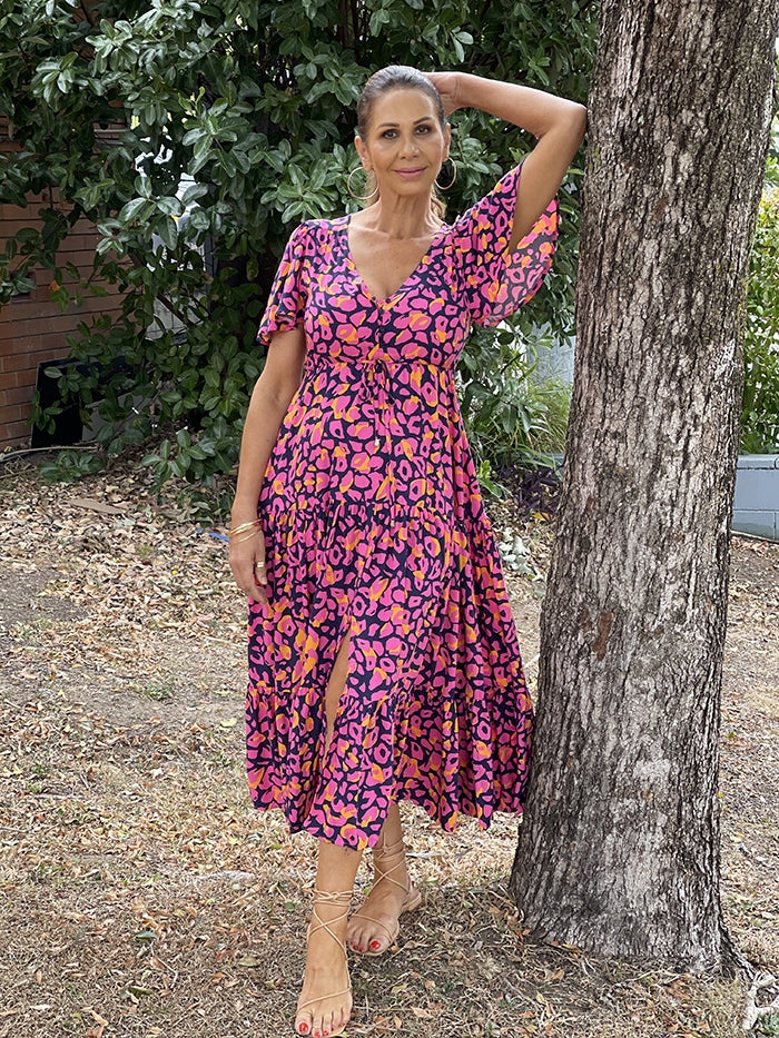 Hayley Leopard Maxi Dress