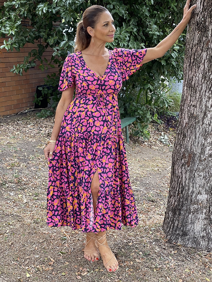 Hayley Leopard Maxi Dress