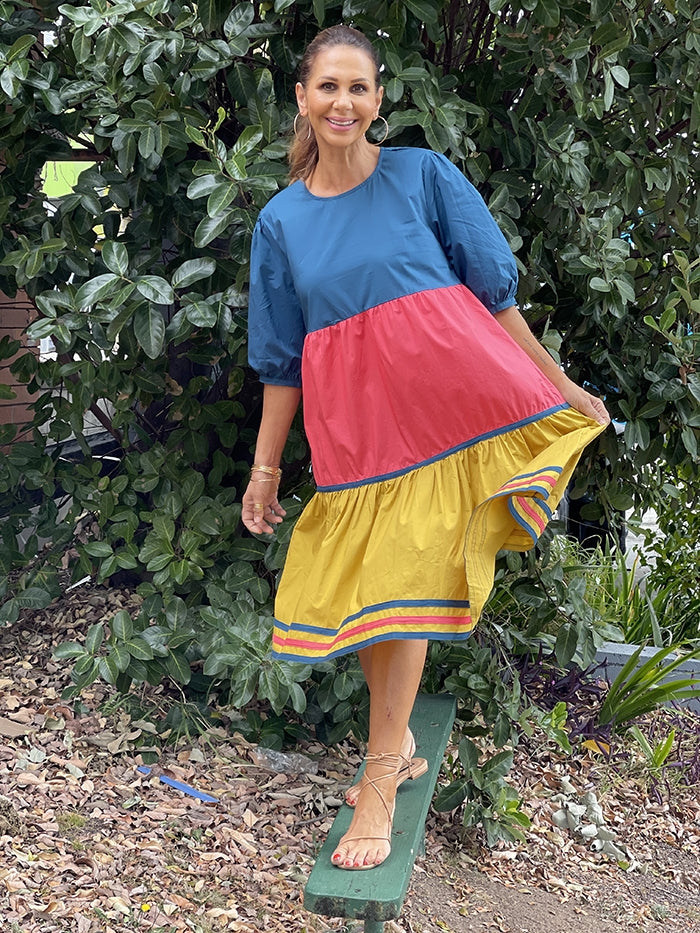 Caribbean Stripe Dress