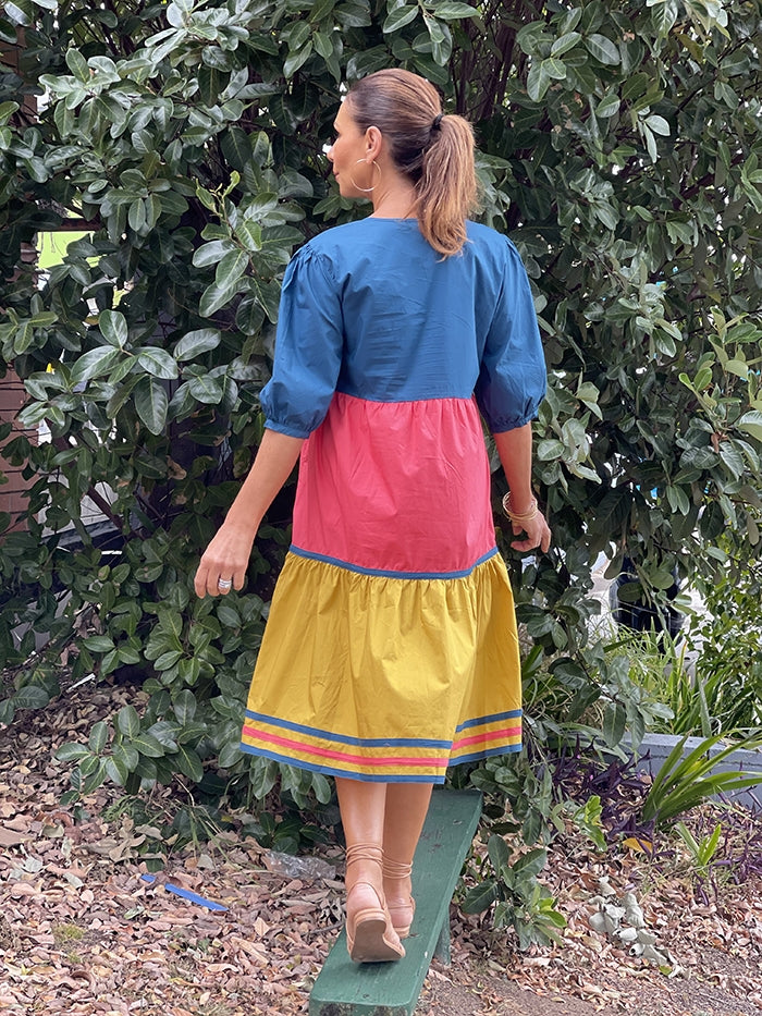 Caribbean Stripe Dress