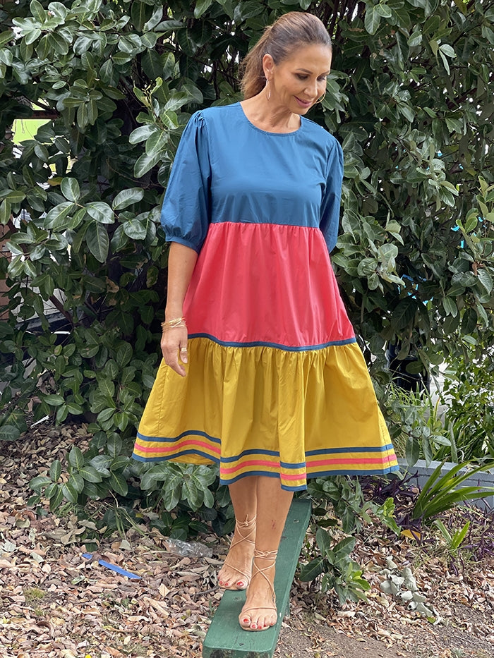Caribbean Stripe Dress
