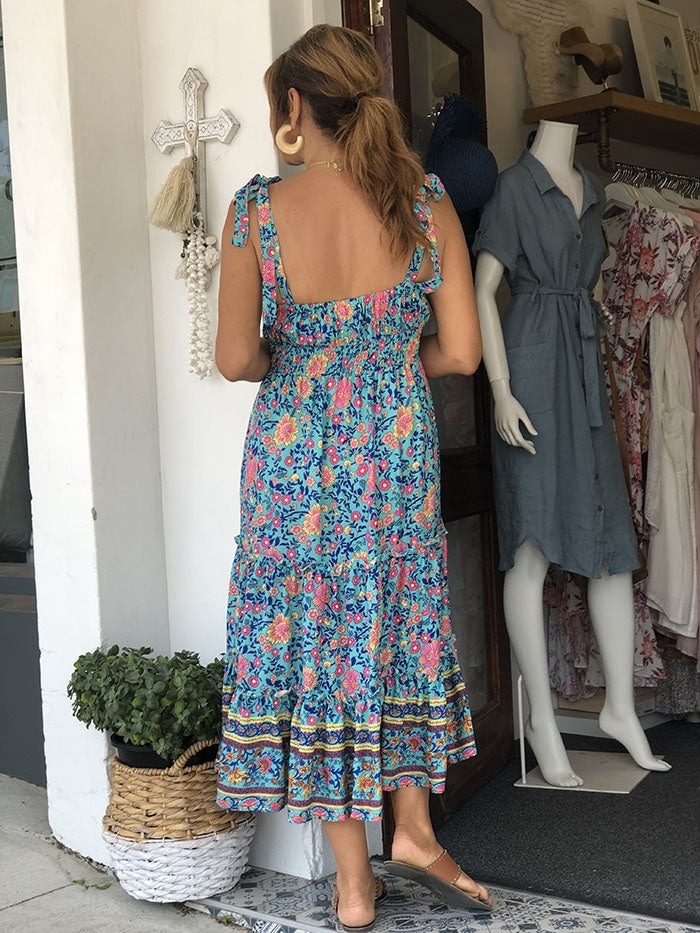 Majorie Dress - Aqua