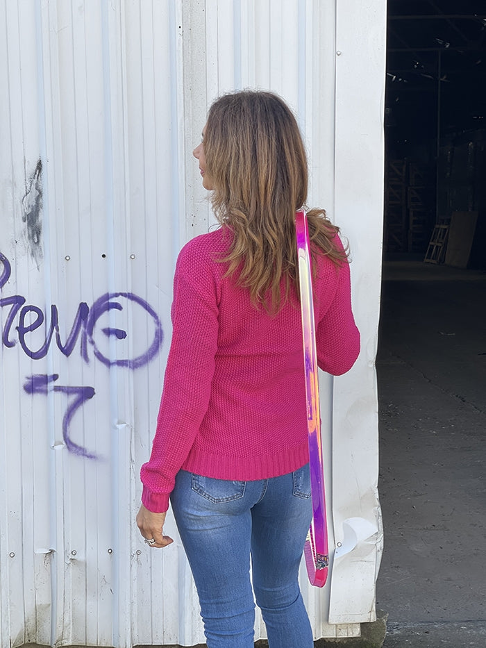 Cable Knit - Hot Pink