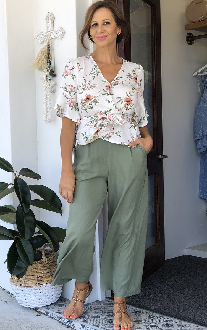 Nellie Pants - Khaki