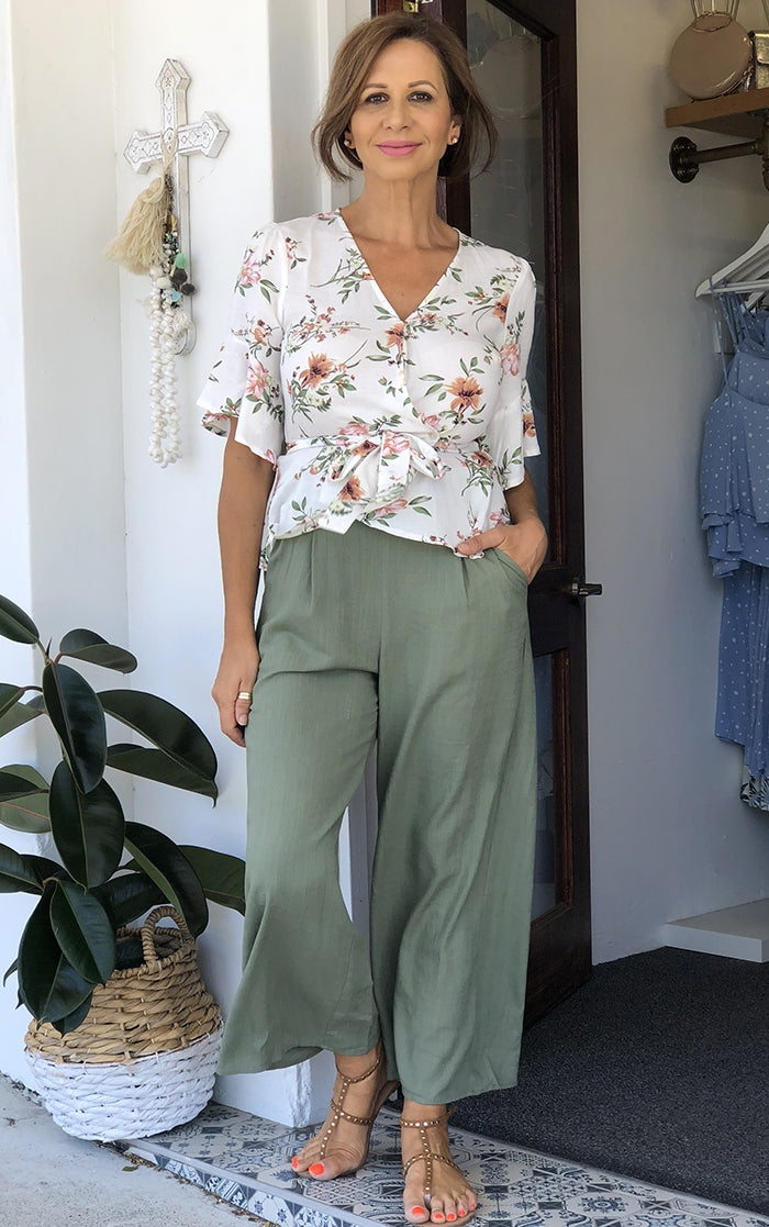 Nellie Pants - Khaki