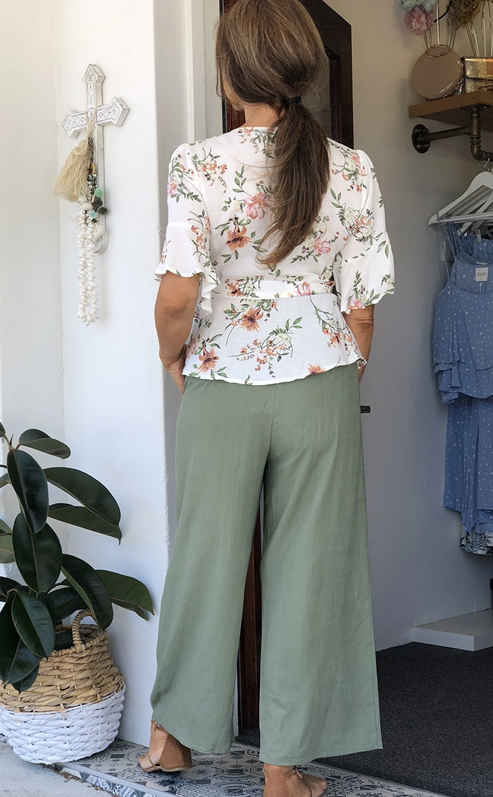 Nellie Pants - Khaki