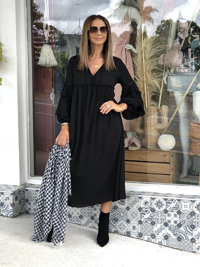 Grace Maxi Dress - Black