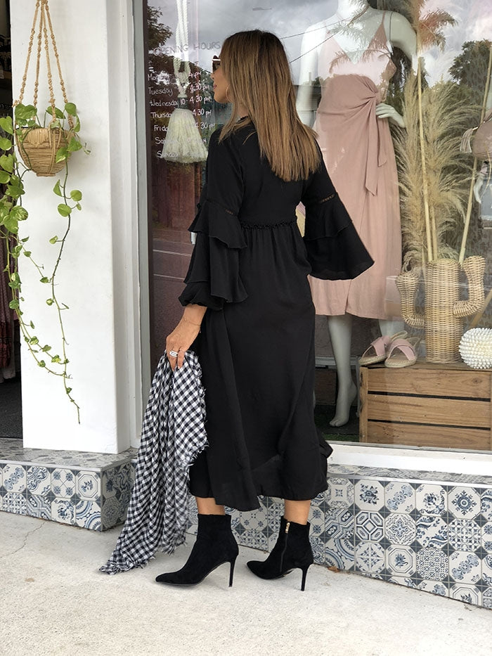 Grace Maxi Dress - Black