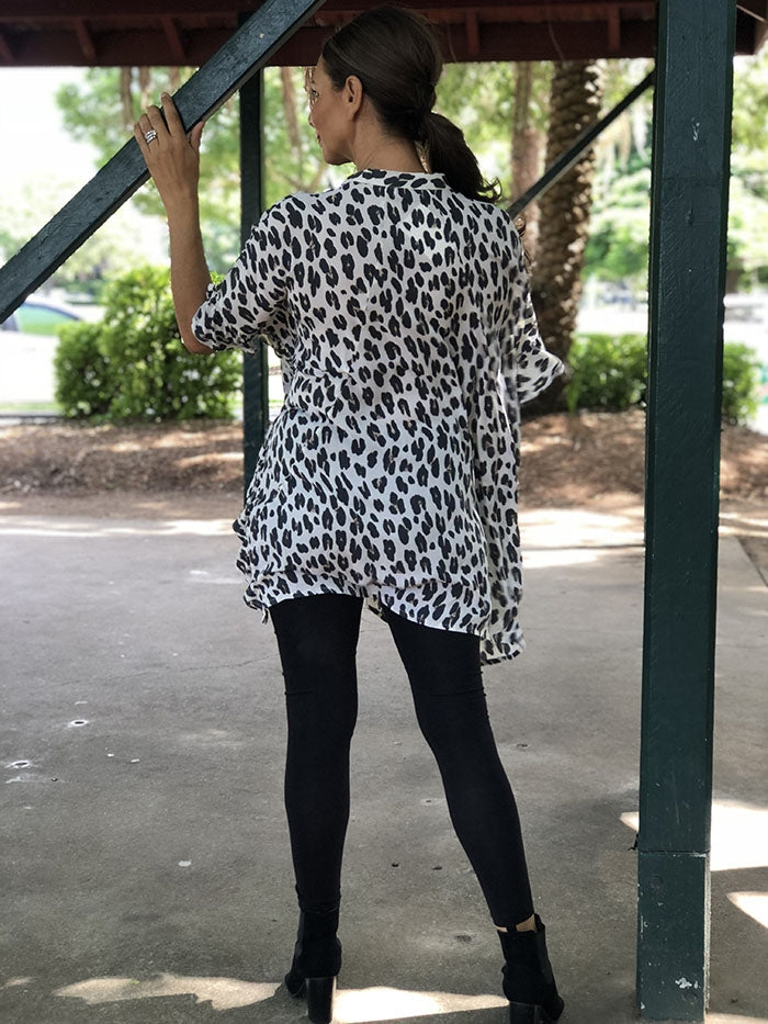 Crazy About Leopard Top