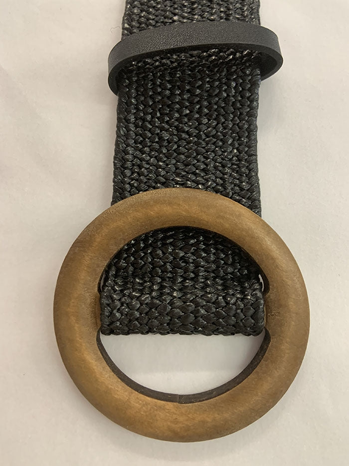 Black Woven Belt