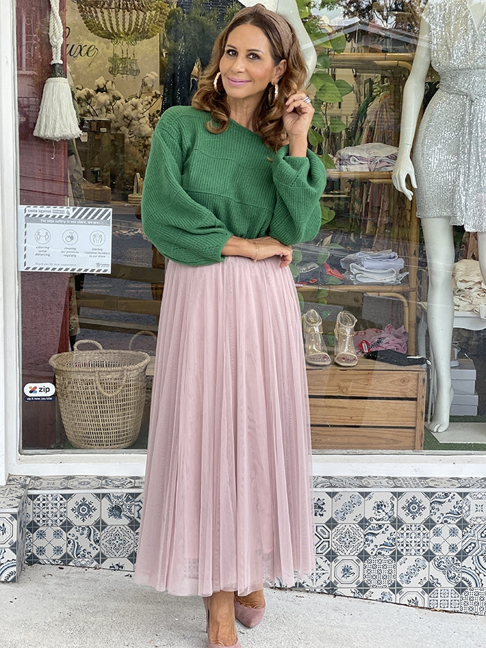 Tulle Belle Skirt Nude Style Me Luxe