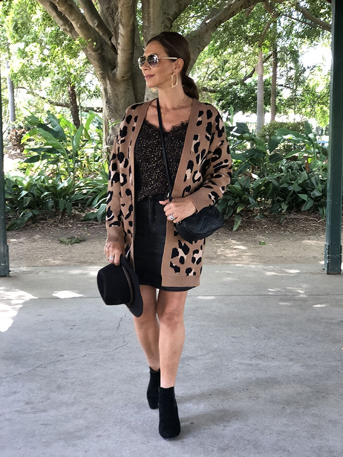 Caramel Leopard Cardi