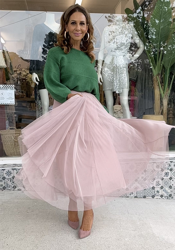 Tulle Belle Skirt - Nude