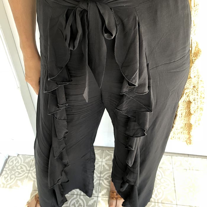 Ebony Frill Pants