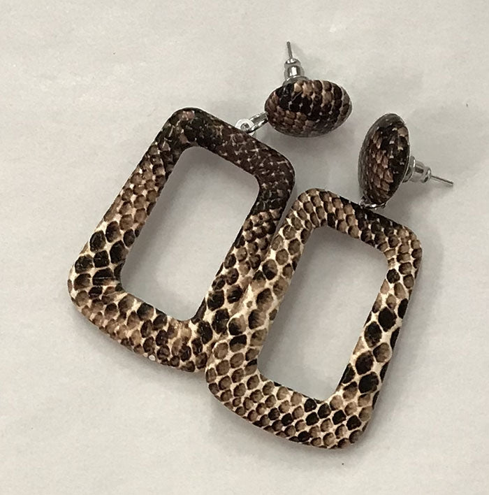 Oversize Vintage Earring - Brown