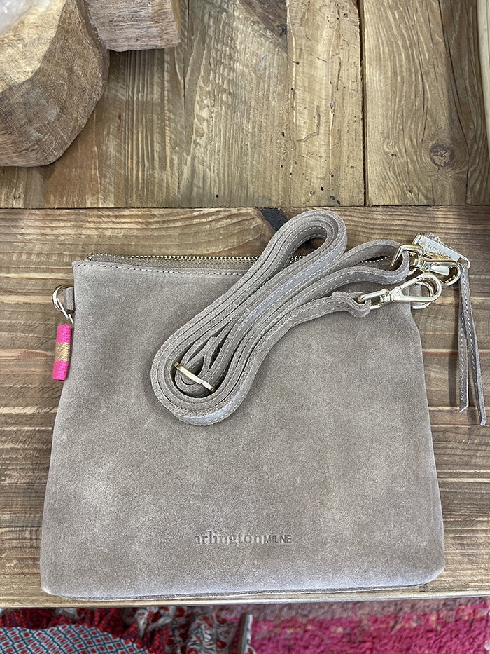 Alexis Crossbody Bag - Fawn Suede
