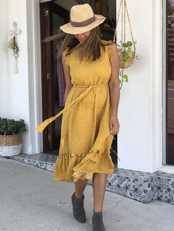 Remora Midi Dress - Mustard