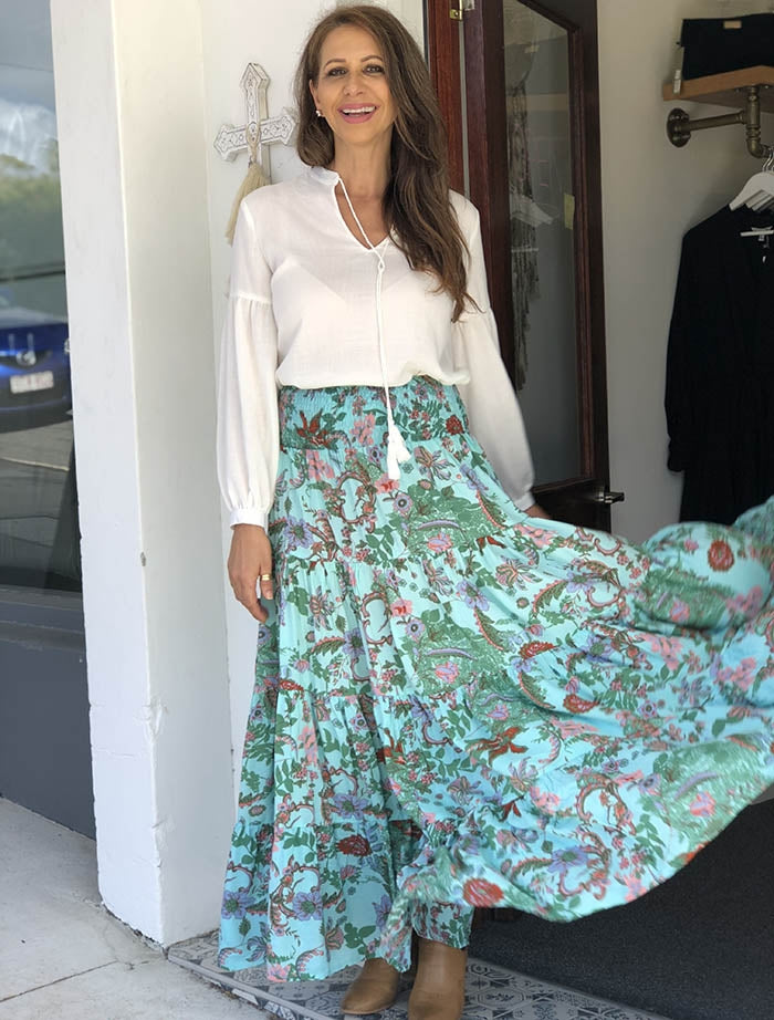 Phoebe Skirt - Turqouise