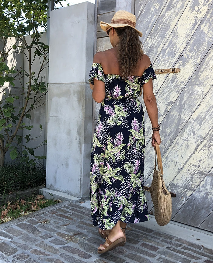 Paridisio Off the Shoulder Maxi Dress