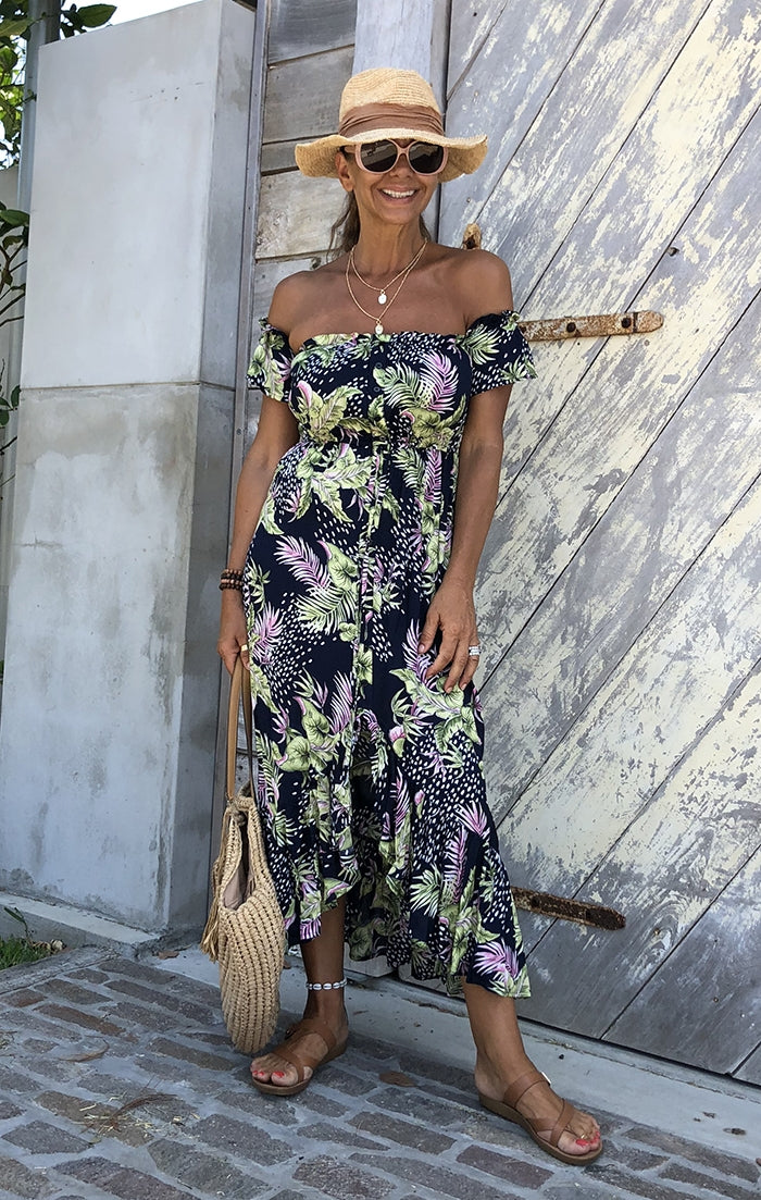 Paridisio Off the Shoulder Maxi Dress