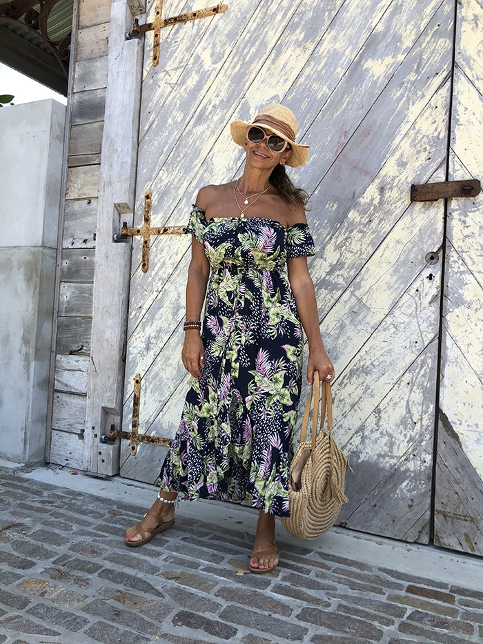 Paridisio Off the Shoulder Maxi Dress