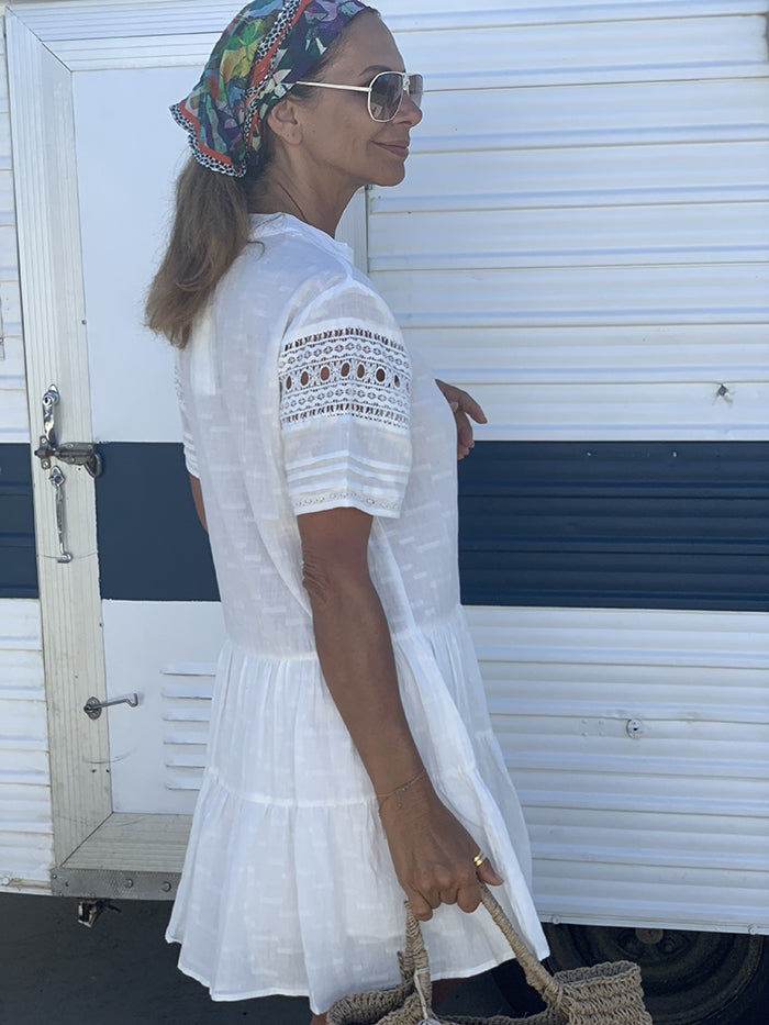 Havana Days Dress - White