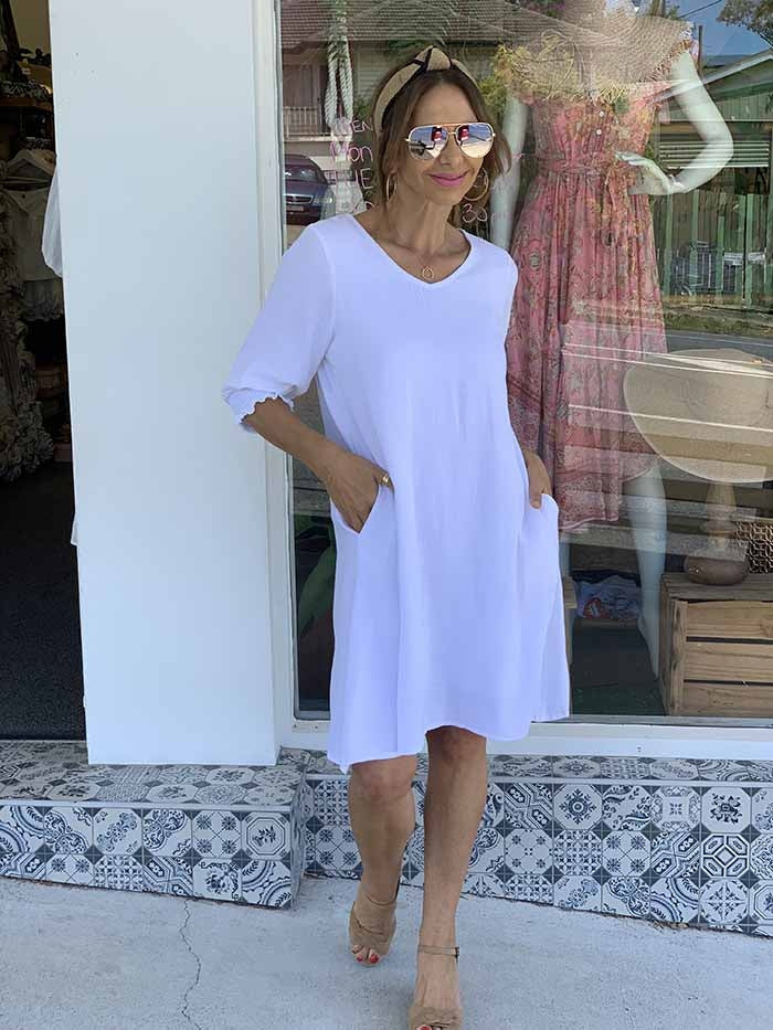 Monii Dress - White