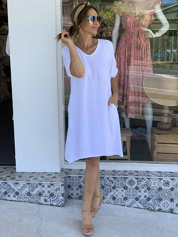 Monii Dress - White