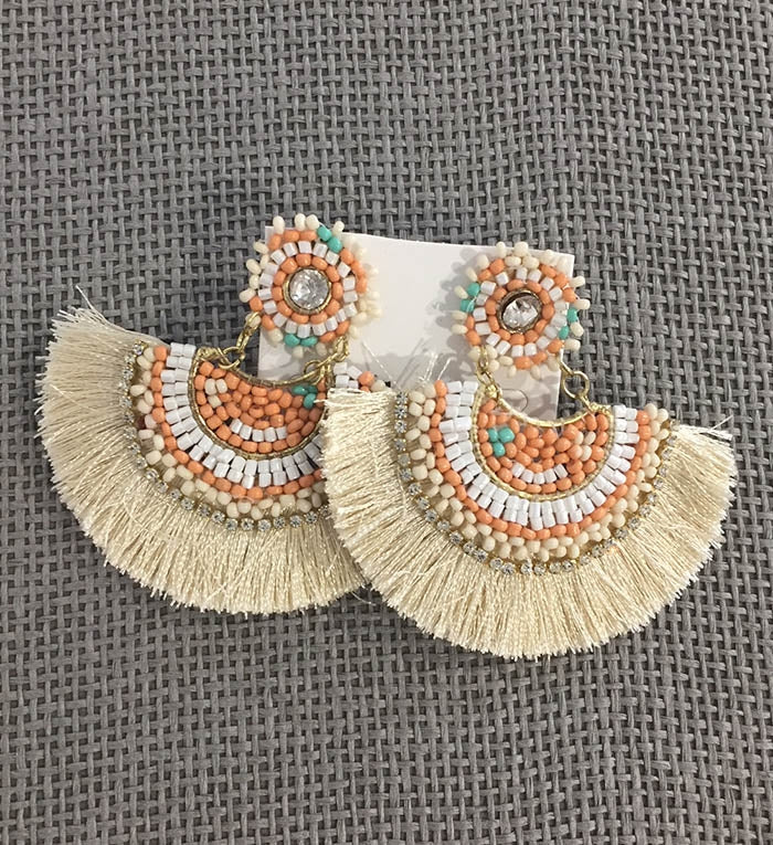 Leah Earring - Cream