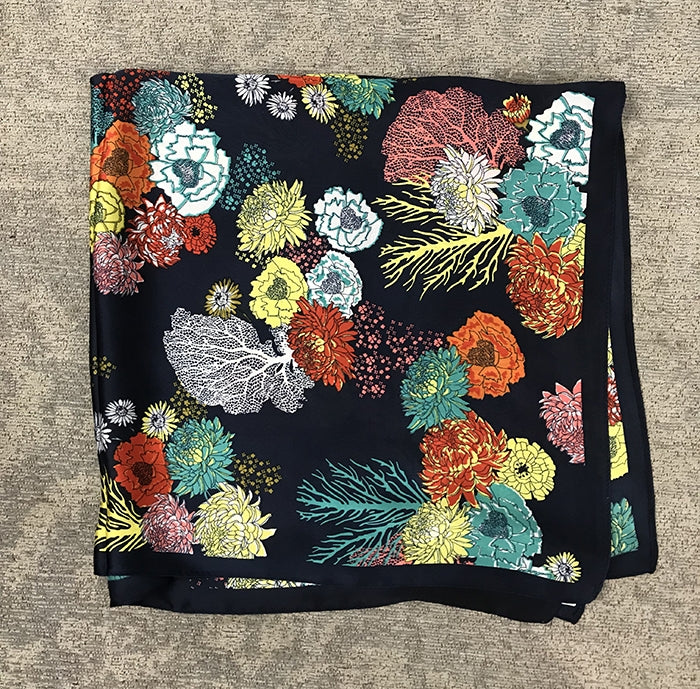 Silk Feel scarf - Floral