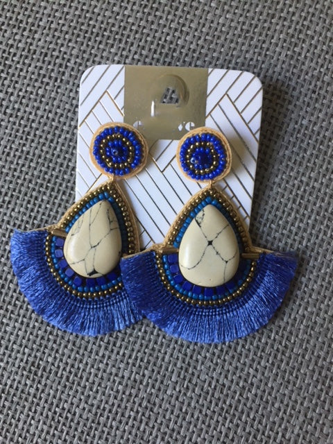 Festiva Drop Earrings - Marine