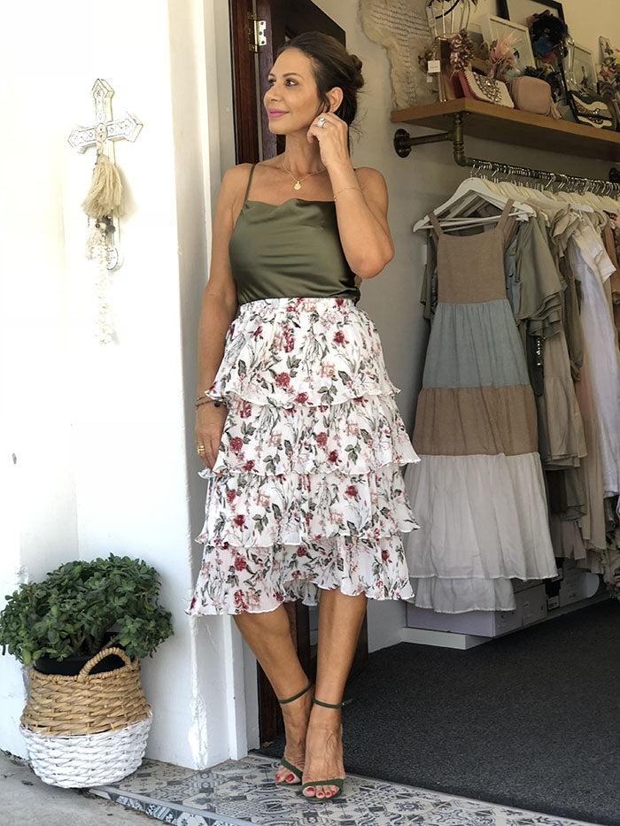 Layered Botanica Skirt