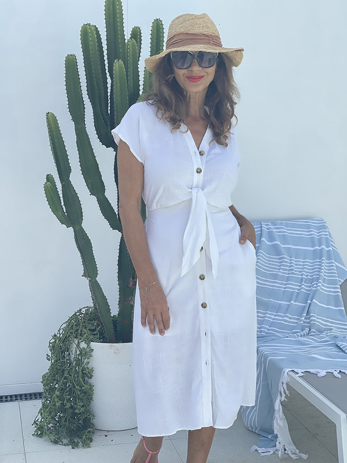 Kalinda Dress - White