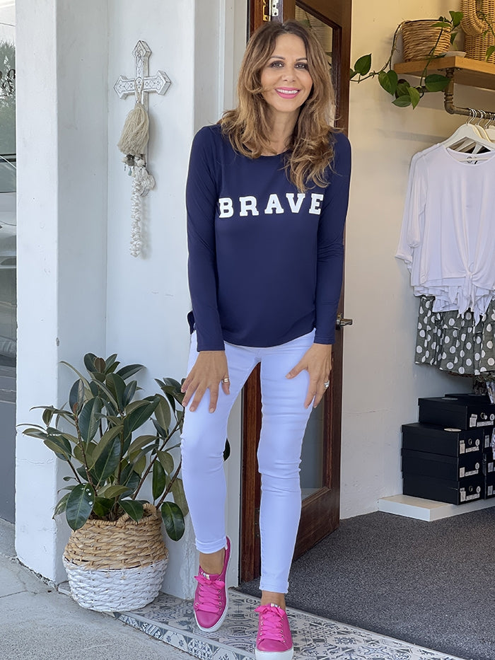 Brave Tee - Navy