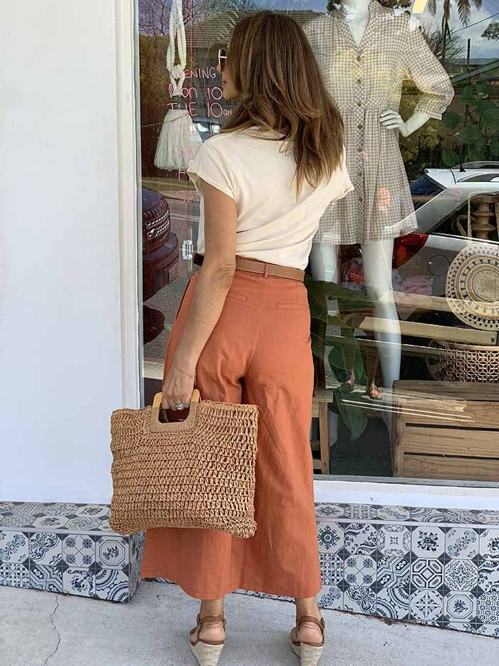 Good Vibes Pants - Rust