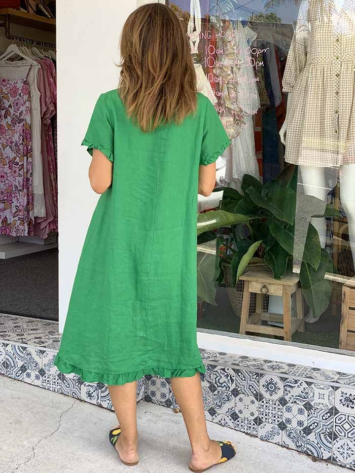 Olinda Green Dress