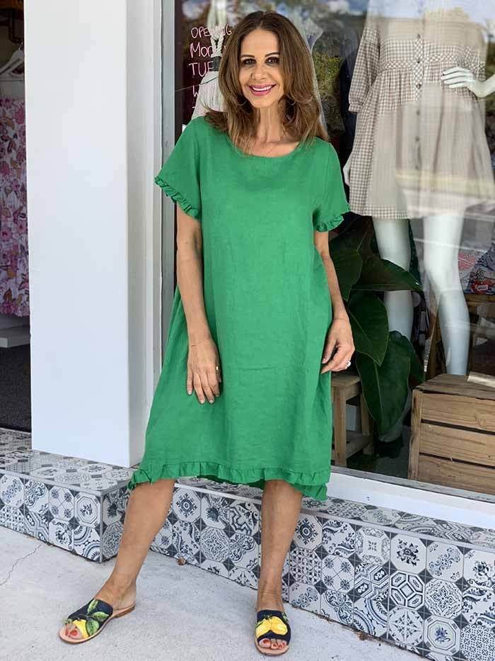 Olinda Green Dress