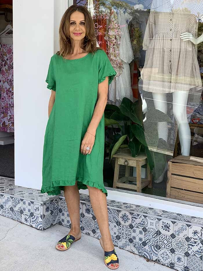Olinda Green Dress