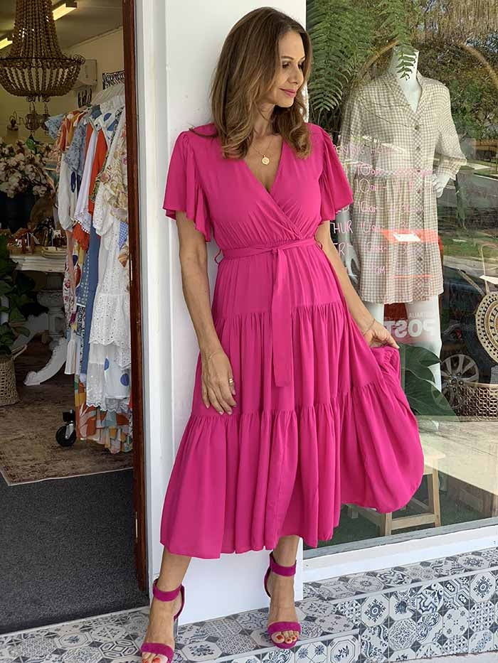 Flamingo Pink Dress