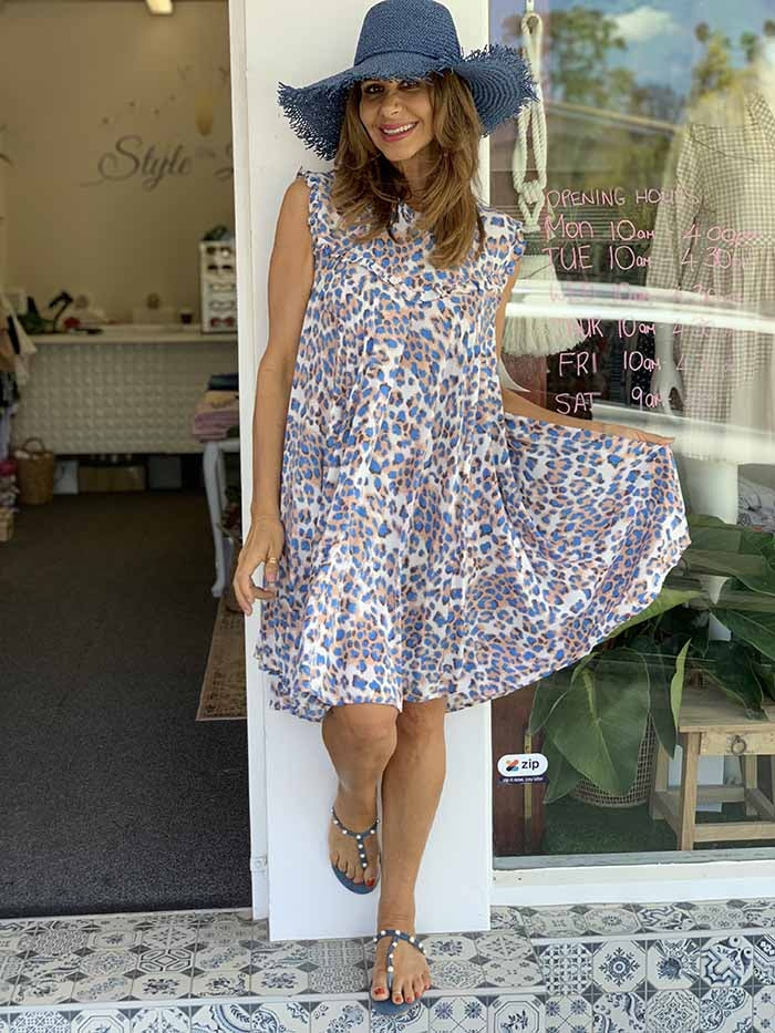 Electric Leopard Dress