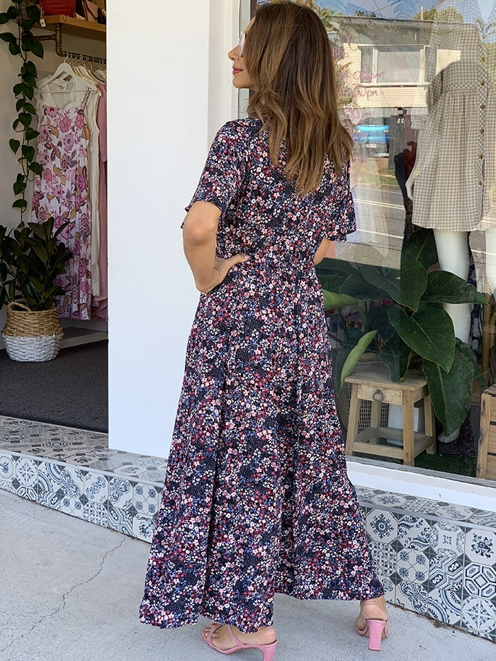 Ealaili Dress - Black Floral