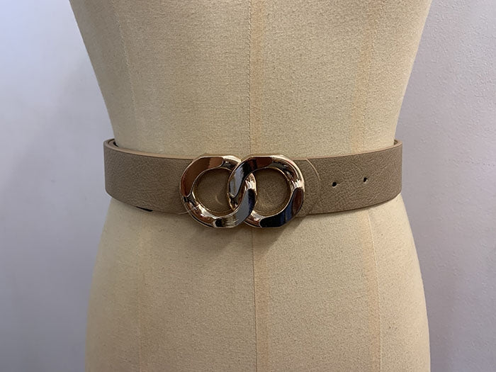 Taupe Chain Link Belt