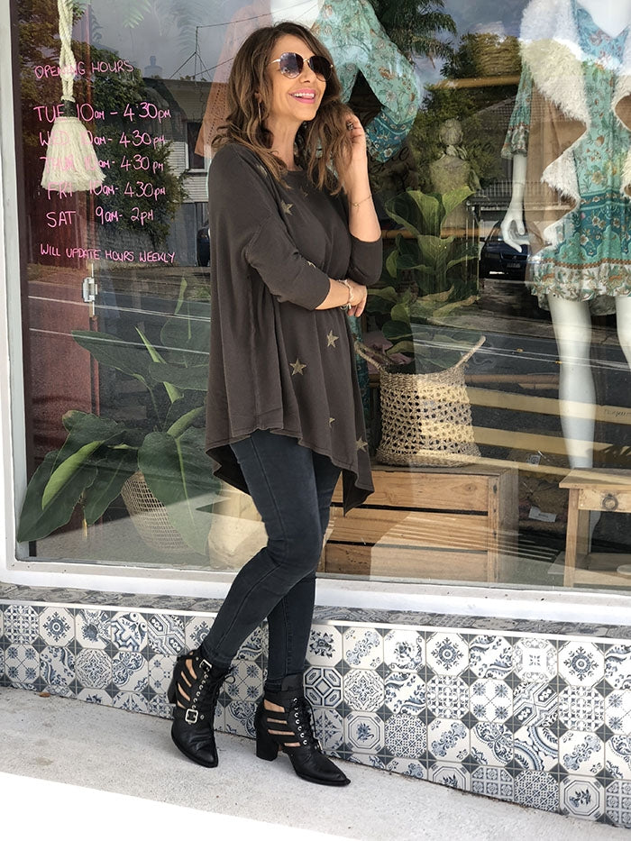 Slouch Star Knit - Khaki